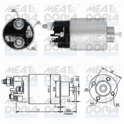Solenoid Switch, starter